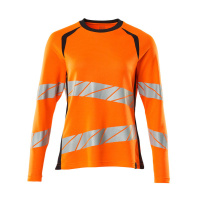 MASCOT® Workwear T-shirt, met lange mouwen | ACCELERATE | 14010 hi-vis oranje/donkermarine | 19091-7