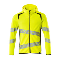 MASCOT® Workwear Capuchontrui met rits | ACCELERATE SAFE | 1709 hi-vis geel/zwart | 19284-781-1709