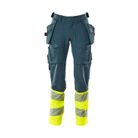 MASCOT® Workwear Werkbroek met spijkerzakken | ACCELERATE SAFE | 4417 donkerpetrol/hi-vis geel | 191