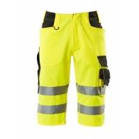 MASCOT® Workwear Shorts, lange | SAFE SUPREME | 1709 hi-vis geel/zwart | 15549-860-1709