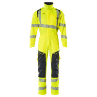 MASCOT® Workwear Overall met kniezakken | ACCELERATE SAFE | 17010 hi-vis geel/donkermarine | 19519-2