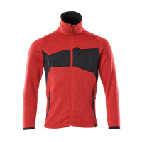 MASCOT® Workwear Gebreide trui met rits | ACCELERATE | 20209 signaalrood/zwart | 18105-951-20209