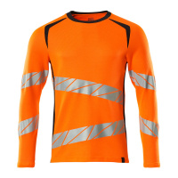 MASCOT® Workwear T-shirt, met lange mouwen | ACCELERATE | 14010 hi-vis oranje/donkermarine | 19081-7