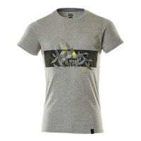 MASCOT® Workwear T-shirt | ACCELERATE SAFE | 0817 grijs gemeleerd/hi-vis geel | 19182-965-0817