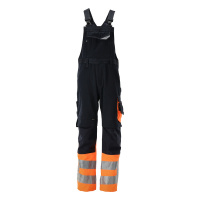 MASCOT® Workwear Amerikaanse overall met kniezakken | SA | 01014 donkermarine/hi-vis oranje | 15669-