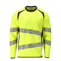 MASCOT® Workwear Sweatshirt | ACCELERATE MULTISAFE | 17010 hi-vis geel/donkermarine | 21384-337-1701