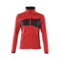 MASCOT® Workwear Gebreide trui met rits | ACCELERATE | 20209 signaalrood/zwart | 18155-951-20209