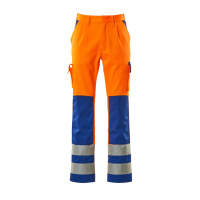 MASCOT® Workwear Werkbroek met kniezakken | SAFE COMPETE | 1411 hi-vis oranje/korenblauw | 07179-860