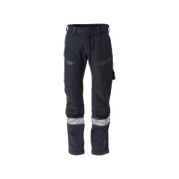 MASCOT® Workwear Broek met kniezakken | ACCELERATE MULTISAFE | 01017 donkermarine/hi-vis geel | 212