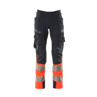 MASCOT® Workwear Werkbroek met dijbeenzakken | ACCELERATE SAF | 10222 donkermarine/hi-vis rood | 193
