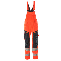 MASCOT® Workwear Amerikaanse overall met kniezakken | ACC | 22210 hi-vis rood/donkermarine | 19569-2