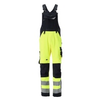 MASCOT® Workwear Amerikaanse overall met kniezakken | SAFE SUPREME | 17010 hi-vis geel/donkermarine