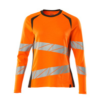 MASCOT® Workwear T-shirt, met lange mouwen | ACCELERATE | 1418 hi-vis oranje/donkerantraciet | 19091