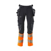 MASCOT® Workwear Broek met spijkerzakken | ACCELERATE SAFE | 01014 donkermarine/hi-vis oranje | 191