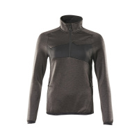 MASCOT® Workwear Fleecetrui met korte rits | ACCELERATE | 1809 donkerantraciet/zwart | 18053-316-180
