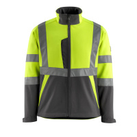 MASCOT® Workwear Softshell jas | SAFE LIGHT | 1718 hi-vis geel/donkerantraciet | 15902-253-1718
