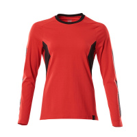 MASCOT® Workwear T-shirt, met lange mouwen | ACCELERATE | 20209 signaalrood/zwart | 18391-959-20209