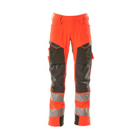 MASCOT® Workwear Werkbroek met kniezakken | ACCELERATE SAFE | 22218 hi-vis rood/donkerantraciet | 19