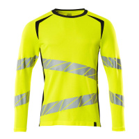 MASCOT® Workwear T-shirt, met lange mouwen | ACCELERATE SA | 17010 hi-vis geel/donkermarine | 19081-