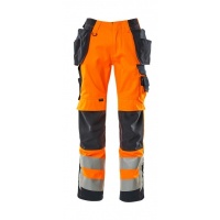 MASCOT® Workwear Broek met spijkerzakken | SAFE SUPREME | 14010 hi-vis oranje/donkermarine | 15531-