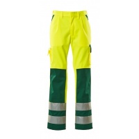 MASCOT® Workwear Broek met kniezakken | SAFE COMPETE | 1703 hi-vis geel/groen | 07179-470-1703