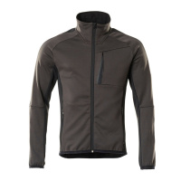 MASCOT® Workwear Fleecetrui met rits | UNIQUE | 1809 donkerantraciet/zwart | 18603-316-1809
