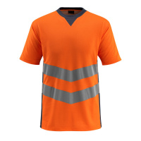 MASCOT® Workwear T-shirt | SAFE SUPREME | 14010 hi-vis oranje/donkermarine | 50127-933-14010