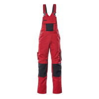 MASCOT® Workwear Amerikaanse overall met kniezakken | UNIQUE | 0209 rood/zwart | 12169-442-0209