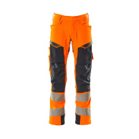 MASCOT® Workwear Werkbroek met kniezakken | ACCELERATE SAFE | 14010 hi-vis oranje/donkermarine | 190
