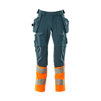 MASCOT® Workwear Werkbroek met spijkerzakken | ACCELERATE SAFE | 4414 donkerpetrol/hi-vis oranje | 1