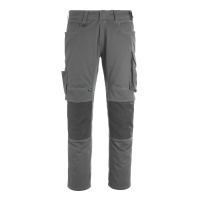 MASCOT® Workwear Werkbroek met kniezakken | UNIQUE | 1809 donkerantraciet/zwart | 12179-203-1809