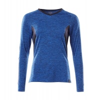 MASCOT® Workwear T-shirt, met lange mouwen | ACCELERATE | 91010 helder blauw-gemêleerd/donkermarin