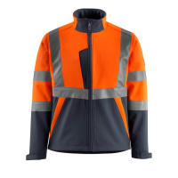MASCOT® Workwear Softshell jas | SAFE LIGHT | 14010 hi-vis oranje/donkermarine | 15902-253-14010