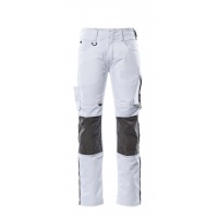MASCOT® Workwear Broek met kniezakken | UNIQUE | 0618 wit/donkerantraciet | 12679-442-0618