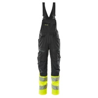 MASCOT® Workwear Amerikaanse overall met kniezakken | ACCELERATE SAFE | 0917 zwart/hi-vis geel | 19