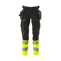 MASCOT® Workwear Werkbroek met spijkerzakken | ACCELERATE SAFE | 0917 zwart/hi-vis geel | 19131-711-