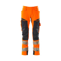 MASCOT® Workwear Werkbroek met kniezakken | ACCELERATE SAFE | 14010 hi-vis oranje/donkermarine | 192