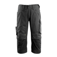MASCOT® Workwear Driekwart Werkbroek met kniezakken | UNIQUE | 09 zwart | 14249-442-09