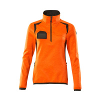 MASCOT® Workwear Fleecetrui met korte rits | ACCELERATE | 1418 hi-vis oranje/donkerantraciet | 19353