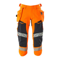 MASCOT® Workwear Driekwart Werkbroek met spijkerzakken | ACC | 14010 hi-vis oranje/donkermarine | 19