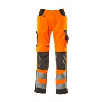 MASCOT® Workwear Broek met kniezakken | SAFE SUPREME | 1418 hi-vis oranje/donkerantraciet | 15579-8