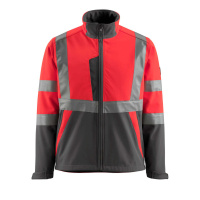 MASCOT® Workwear Softshell jas | SAFE LIGHT | 22218 hi-vis rood/donkerantraciet | 15902-253-22218