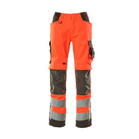 MASCOT® Workwear Werkbroek met kniezakken | SAFE SUPREME | 22218 hi-vis rood/donkerantraciet | 15579