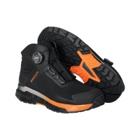 MASCOT® Workwear Veiligheidsschoenen hoog | FOOTWEAR CUSTOMIZED | 0998 zwart/helder oranje | F1681