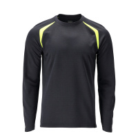 MASCOT® Workwear T-shirt, met lange mouwen | ACCELERATE MU | 01017 donkermarine/hi-vis geel | 21581-