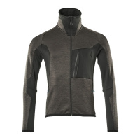 MASCOT® Workwear Fleecetrui met rits | ADVANCED | 1809 donkerantraciet/zwart | 17103-316-1809