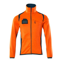 MASCOT® Workwear Fleecetrui met rits | ACCELERATE SAFE | 1444 hi-vis oranje/donkerpetrol | 19403-316