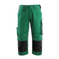 MASCOT® Workwear Driekwart Werkbroek met kniezakken | UNIQUE | 0309 groen/zwart | 14149-442-0309