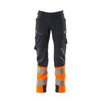 MASCOT® Workwear Werkbroek met dijbeenzakken | ACCELERATE S | 01014 donkermarine/hi-vis oranje | 193
