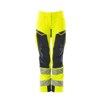 MASCOT® Workwear Werkbroek met kniezakken | ACCELERATE SAFE | 17010 hi-vis geel/donkermarine | 19078